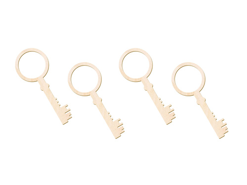 Klucze do wróżb z wosku - 13 cm - 4 szt.