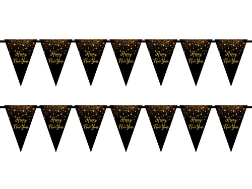 Baner wiszący flagi Sparkling Happy New Year - 5 m