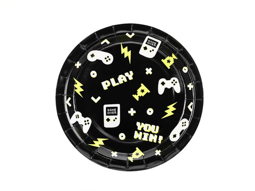 Zestaw kubeczki + talerzyki + serwetki papierowe Gamer - 36 szt.