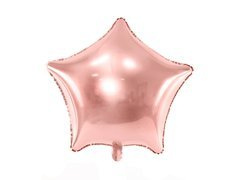 Balon foliowy gwiazda różowe złoto - 70 cm - 1 szt.