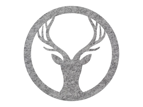 Podstawki pod kubek - Renifer - 10 cm - 4 szt.