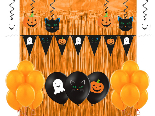 Zestaw Duszek, Kot i Dynia - 64 elementów