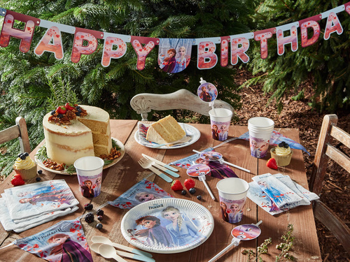 Słomki urodzinowe Frozen 2 - Kraina Lodu 2 - 4 szt.