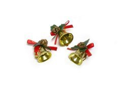 Dzwoneczki z dekoracją na choinkę - 8 szt.