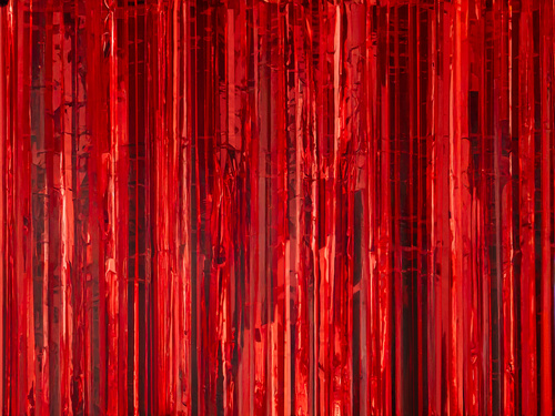 Kurtyna - zasłona na drzwi czerwona metaliczna - 100 x 200 cm