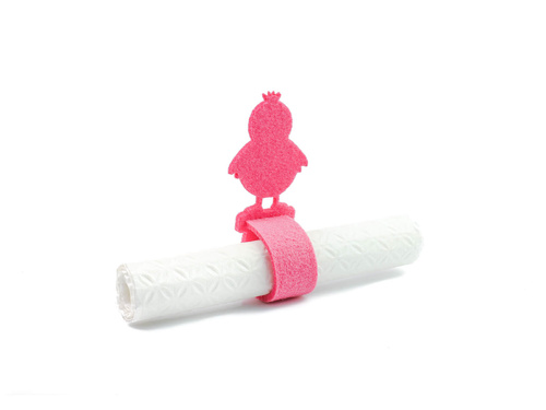 Serwetniki ze wzorem świątecznym - Kurczaczek Wielkanocny - 21 cm - 4 szt.