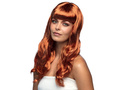 Peruka miedziana z grzywką - 1 szt.