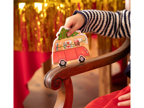 Serwetki bożonarodzeniowe Autko z Choinką - 10 szt.