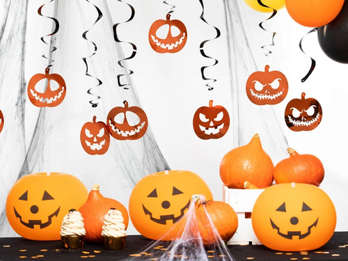 Świderki Dynie na Halloween - 6 szt.