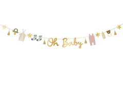 Baner na baby shower Oh Baby - 250 cm - 1 szt.