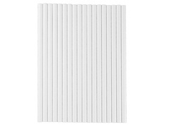 Słomki rurki białe - 18 szt.