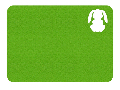 Podkładka pod talerz - Zajączek Wielkanocny - 40 cm - 1 szt.