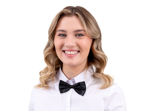 Mucha klasyczna czarna - 7 x 12 cm - 1 szt.