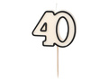 Świeczka na 40-tke - 5,5 cm - 1 szt.
