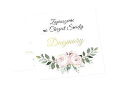 Zaproszenia personalizowane na chrzest - 6 szt.
