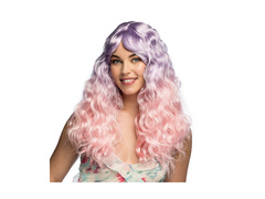 Peruka Etro pastelowa różowo-fioletowa