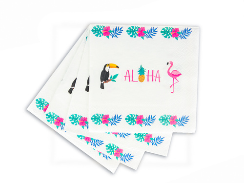 Serwetki urodzinowe Aloha - 33 cm - 20 szt.