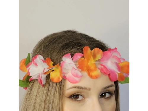 Zestaw hawajski pomarańczowo-różowy - 4 elementowy