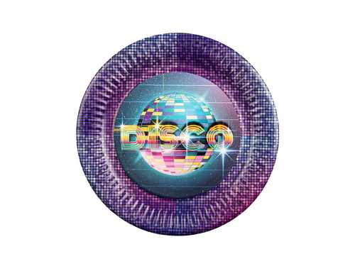 Talerzyki papierowe Disco - 18 cm - 6 szt.