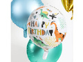 Balon foliowy urodzinowy Dinozaury Happy Birthday - 45 cm - 1 szt.