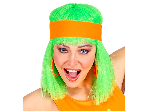 Opaska na głowę neonowa pomarańczowa - 1 szt.