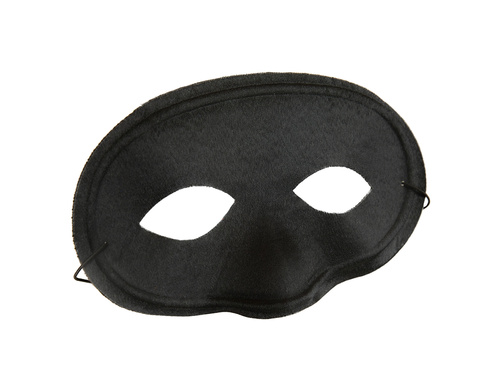 Maska karnawałowa klasyczna - czarna - 1 szt.