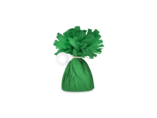 Obciążnik papierowy do balonów napełnionych helem - ciemny zielony - 140 g