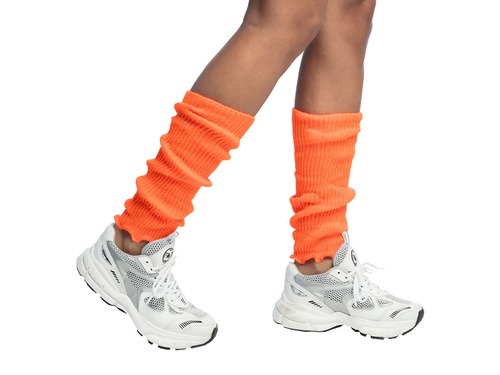 Ocieplacze na nogi pomarańczowe neonowe