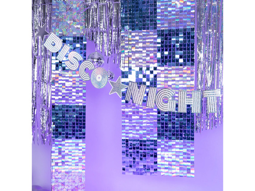 Girlanda Silver Disco - 1 szt.