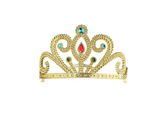 Złota tiara z klejnotami