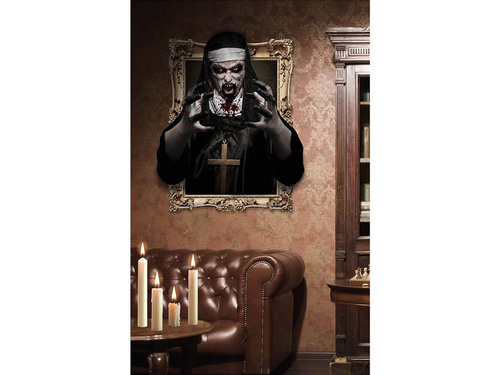 Dekoracja ścienna Zakonnik na Halloween - 1 szt.