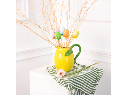 Dekoracja Wielkanocna Pisanki na Patyku - 6 szt.