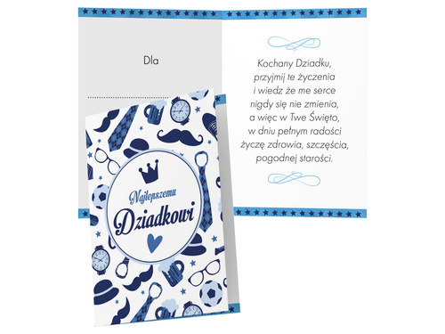 Kartka z kopertą na Dzień Dziadka - 1 szt.