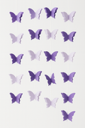 Dekoracja wisząca Motylki fioletowe 3D - 3 m - 1 szt.