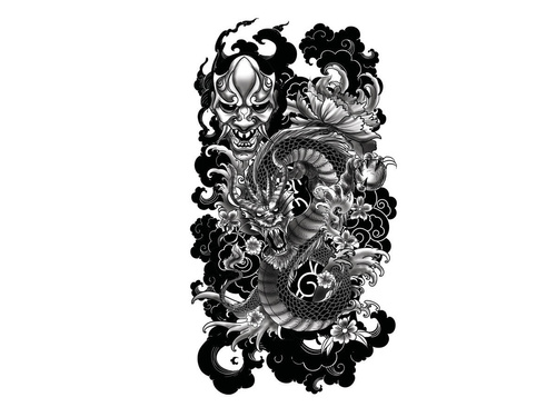 Tatuaż na przedramię Smok - 1 szt.