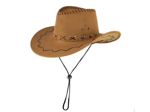 Kapelusz kowbojski brązowy - 1 szt.