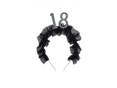 Opaska osiemnastka z falbanką - 1 szt.