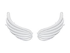 Balon foliowy Skrzydła Anioła - 104 x 60 cm - 1 szt.