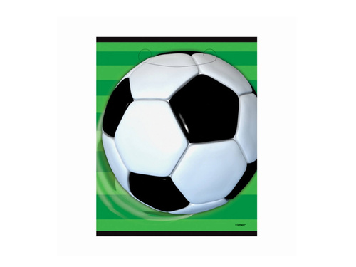 Prezentowe torebki urodzinowe Piłka Nożna - 8 szt.