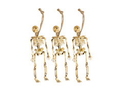 Dekoracja wisząca Szkielety - 15 cm - 3 szt.