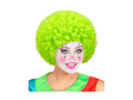 Kręcona peruka klauna zielona włosy afro