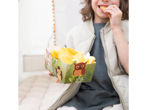 Pudełka na chipsy Leśni przyjaciele - 3 szt.