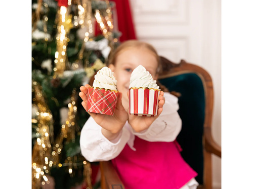 Papilotki na babeczki na Boże Narodzenie - 50 szt.