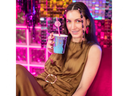 Kubeczki papierowe Retro Disco - 220 ml - 6 szt.