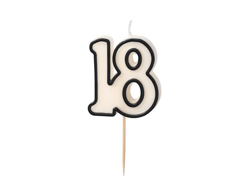 Świeczka na 18-tke - 5,5 cm - 1 szt.