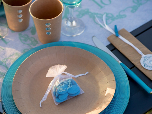 Talerzyki kraftowe - 22,5 cm - 10 szt.