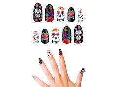 Sztuczne paznokcie Meksykańska Czacha - 10 szt.