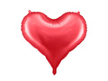 Balon foliowy Serce czerwone - 61 x 53 cm - 1 szt.