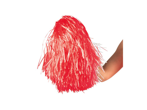 Pompon cheerleaderki czerwony - 1 szt.