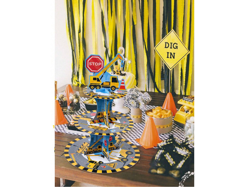 Stojak patera na babeczki Budowa - 1 szt.